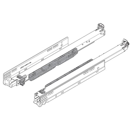 Heat Wave 24 in. Movento Drawer Slides, 155 lbs HE1343449